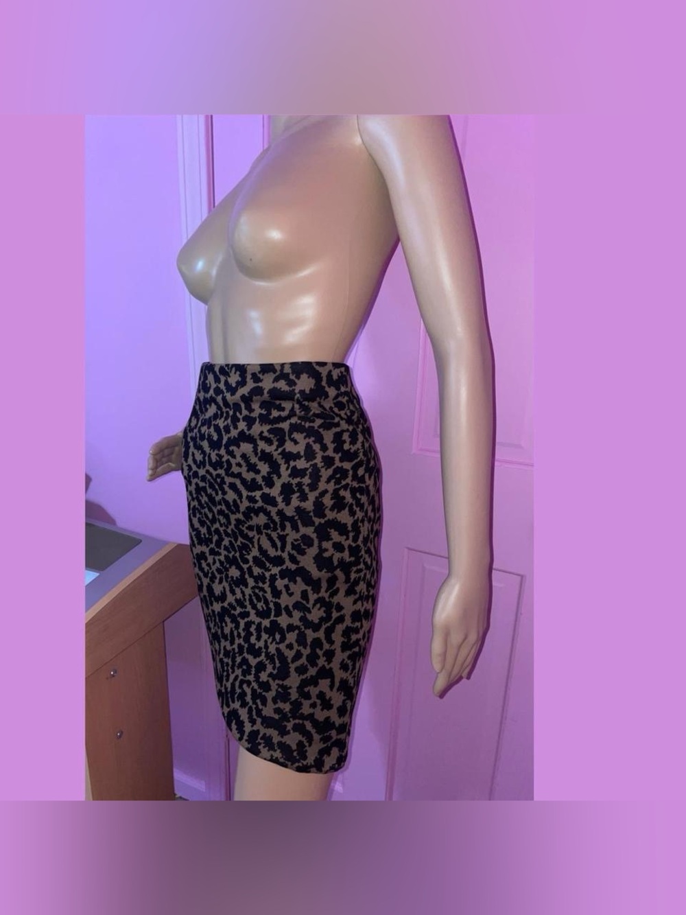 leopard print pencil skirt